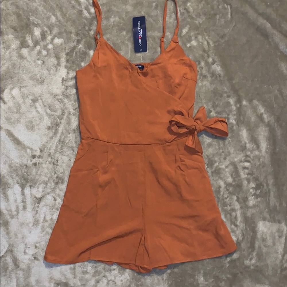 Orange/brownish tank romper
